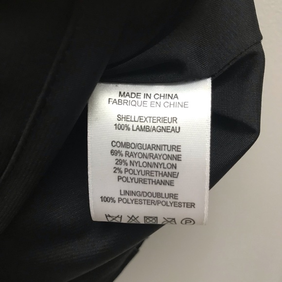 Helmut Lang lamb leather black panel skirt, size 2 - Picture 7 of 7